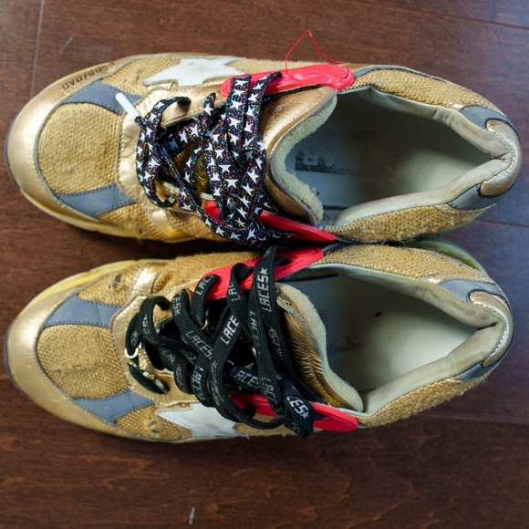 GGDB GOLDEN GOOSE Women's Dad-Star gold with white star, 39 - Picture 7 of 13